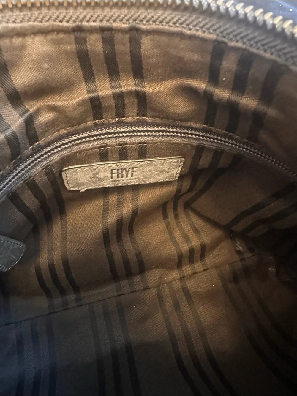 Frye Melissa Charcoal Gray Leather Crossbody Bag